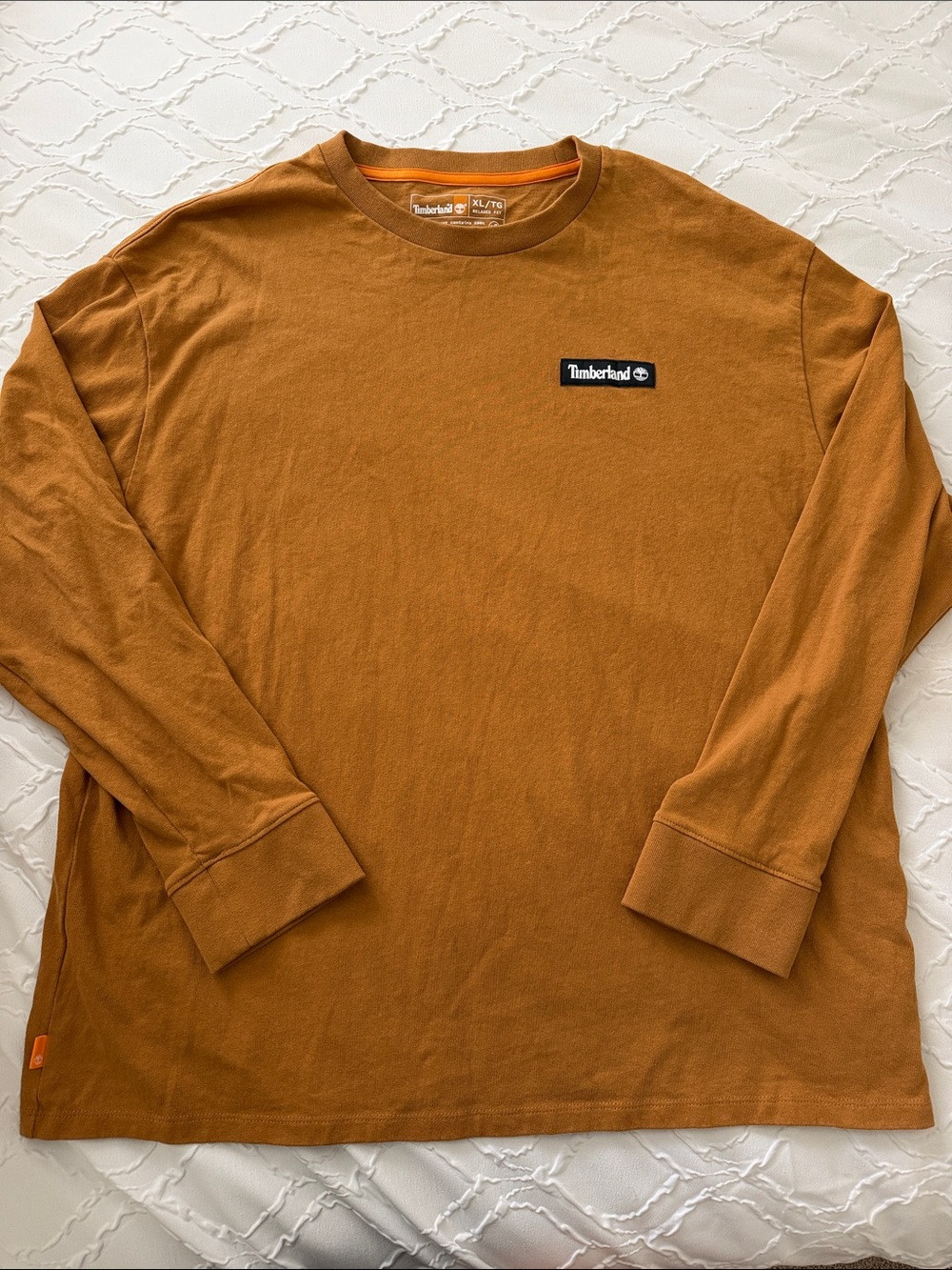 Timberland long sleeve patch tee